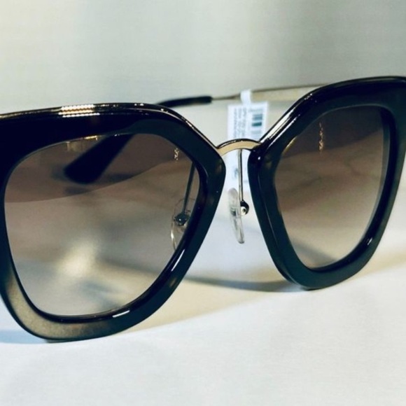 NWOT PRADA Cat-Eye Gradient Sunglasses in Havana/Gold- SPR53S 2AU-3D0 - Picture 13 of 13